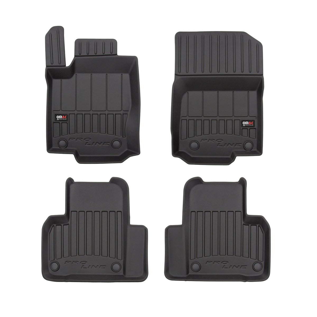 Mercedes M Class W166 Floor Mat - Omac - Premium TPE - Black - '11-'19 Mercedes M Class W166 Floor Mat - Omac - Premium TPE - Black - '11-'19